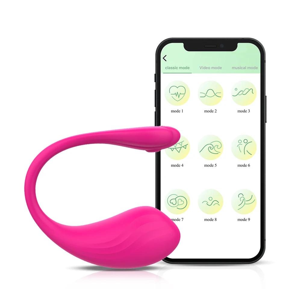 Vibračné nositeľné vibrácie vajec G-Spot Vibrátory Ženy bezdrôtové ovládacie aplikácie Vibrátor 9 Vibrácie režim