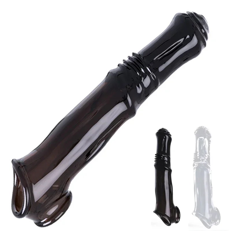 Vibrátor Penis zväčšenie rukávov Penis Extender 7 cm Dick opakovane použiteľný kondóm oneskorenie ejakulácie sexuálne hračky pre mužov sexuálne výrobky
