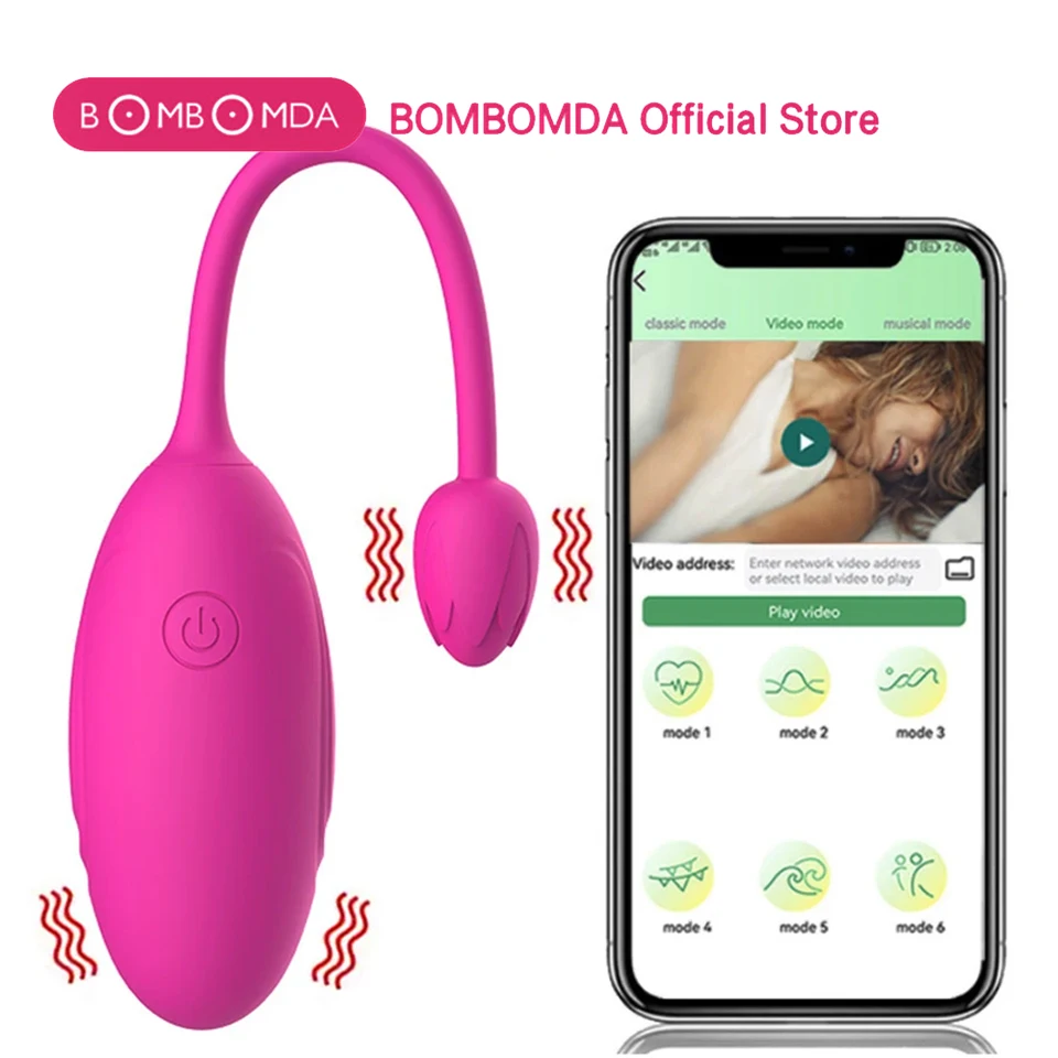 Vibrátor pre ženy App Wireless Bluetooth G-Spot vaginálny stimulátor Anal vibračujúci vaječný masáž Nositeľné stimulátor sexuálne hračky