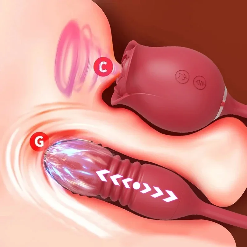Vibrátor pre ženy v bradavke Massager Clitoral vákuum stimulátor Vibračný dildo ružový masturburdator pre dospelých