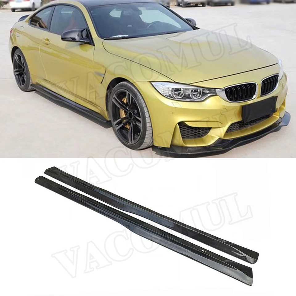 Vicomul uhlíkové vlákno PSM PSM Bočné sukne Spliters Lip pre BMW 3 Series F80 M3 4 Series F82 F83 M4 2012-2018 Styling automobilu