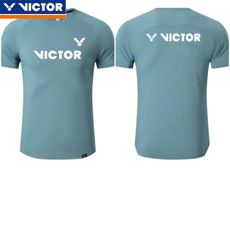Victor 2024 Nový unisex minimalistický badminton obleky Šport rýchle sušenie priedušného vrchu s krátkym rukávom