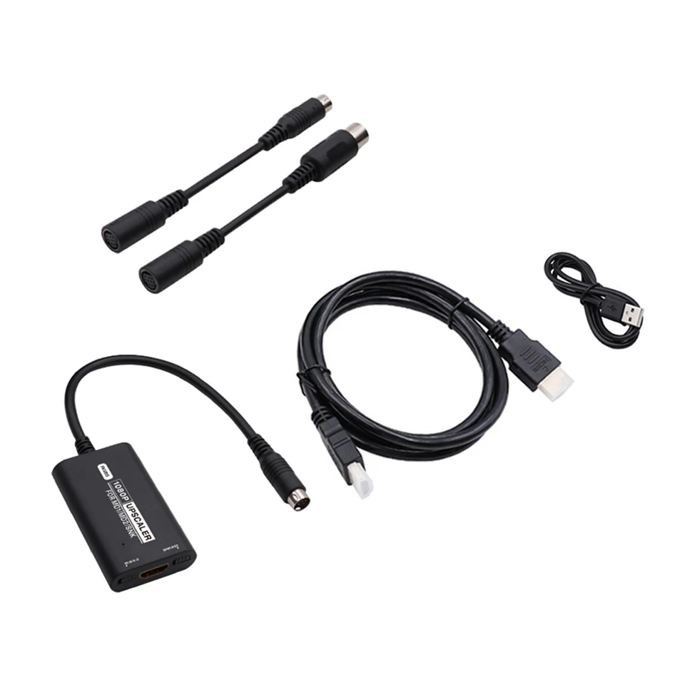 Video adaptér hernej konzoly RGBS HDMI-kompatibilná konvertorová konzola s príslušenstvom pre spínač stránok pre SEGA MD1 MD2 SNK