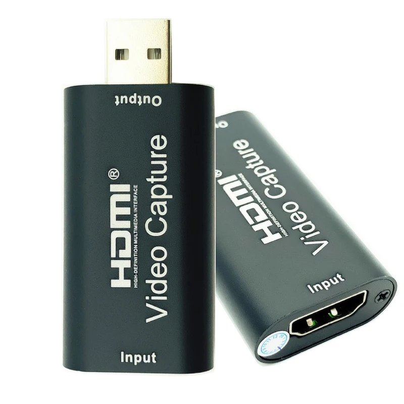 Video zachytávanie karty HDMI Capture Zariadenie USB 2.0 Capture zachytenie živého vysielania Grabber Record Box pre kartu Catter Contore Cotoaparát PC PS4 HD