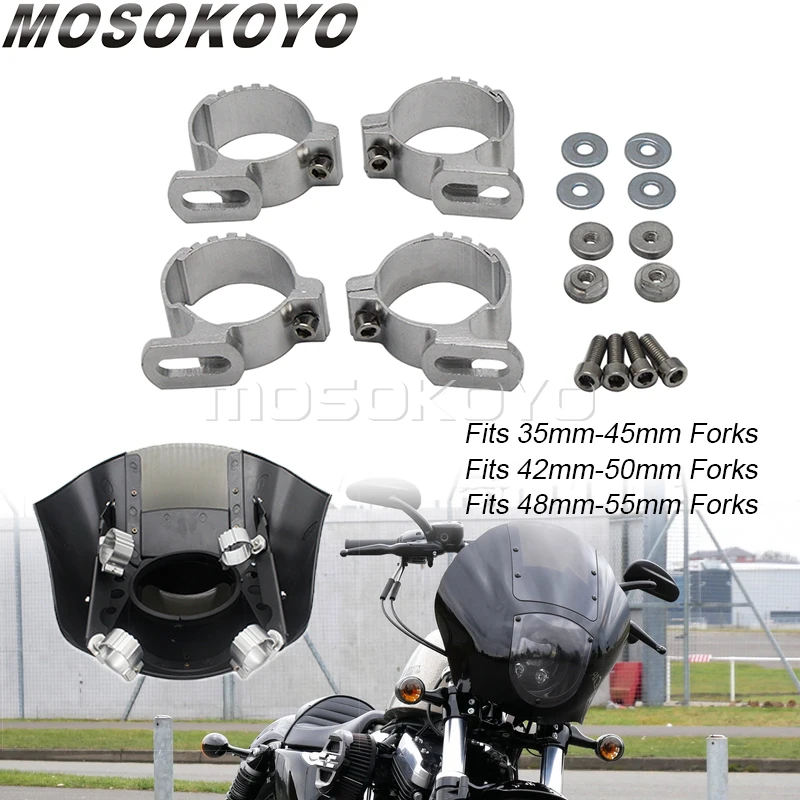 Vidličky na motocykli svetlomety 35-55 mm 39 mm 41 45 mm 49 mm vidlice Clamp Mount for Harley Sportster Dyna XL 883 1200 XL883 48 72