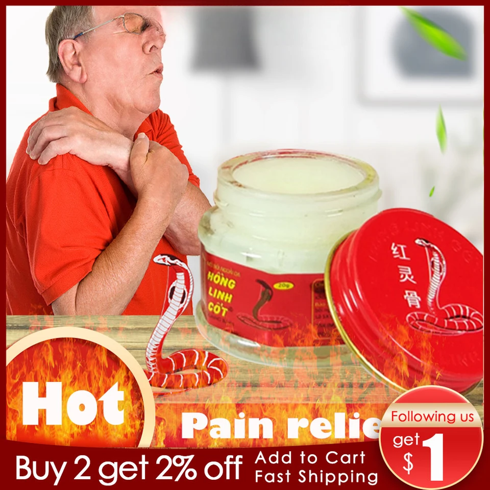 Vietnam Hong Ligh Cots Snake Venom masť chrbát Relax Balzam pre svalové vietnamy