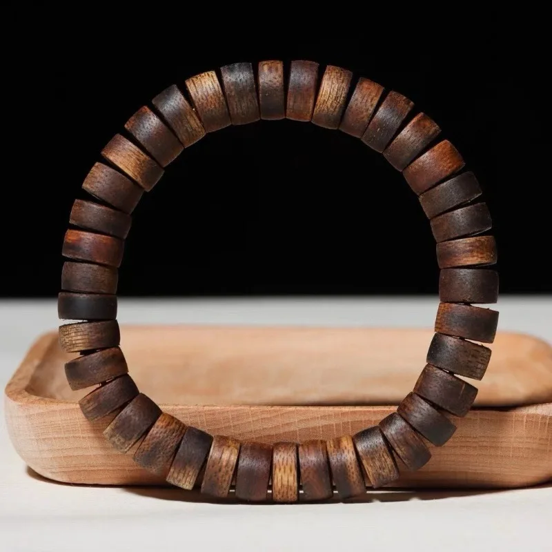 Vietnam Nha Zhuang Zlatý hodvábny cukor uzol Huang Qi Agarwood Single Circle Tablet Muži a ženy
