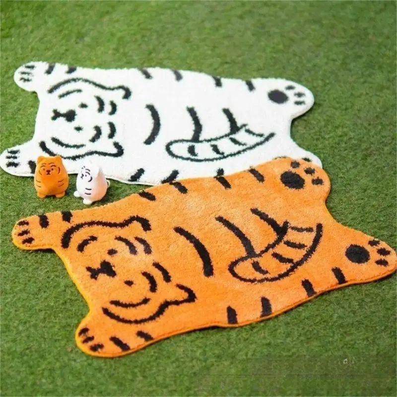 Vikama Cartoon Tiger Imitácia Cashmere Carpet Roztomilý