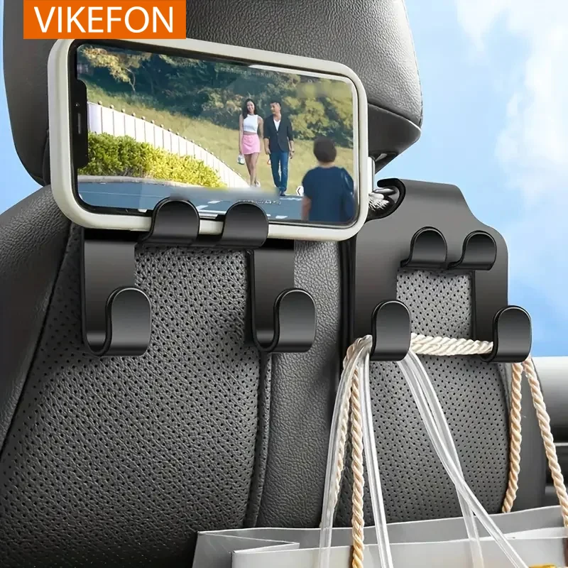Vikefon 1/2psc automobilový háčik na sedenie v závese Mobilný telefón Stojan lenivý zadný sedadlo hlavy hlavy pre všetky telefóny pre všetky telefóny