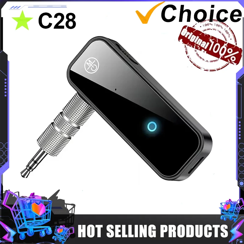 Vikefon 2 v 1 Bluetooth vysielač zvukového prijímača 3,5 mm aux s mikrofónom pre stereofónny bezdrôtový adaptér pre televíznu súpravu PC