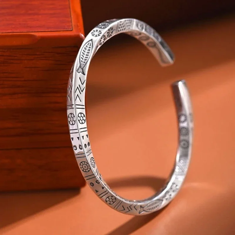 Viking-bracelet pre mužov Ochrana Amulet Mobius Cuff Bangles Birthday Darček Amulet Talisman-Bracelet Ornament 634d