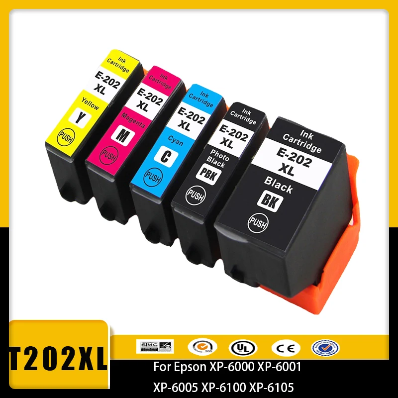 Vilaxh 202xl T202XL T02G1 T02H1 Kompatibilná atramentová kazeta pre Epson Express Premium XP-6000 XP-6001 XP-6005 XP-6100 XP-6105