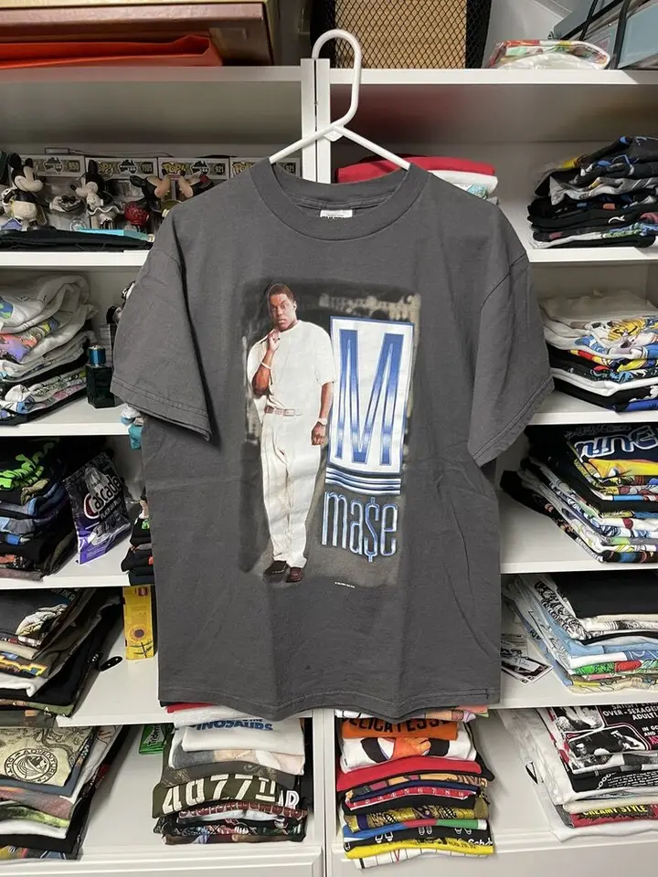 Vintage 1998 Mase Puffy tričko Veľká rapová hip hop gunnit 50 cent sean comb lil kim