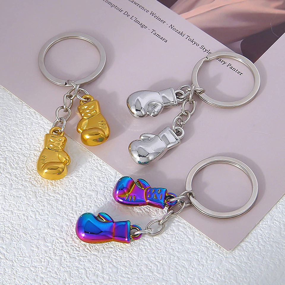 Vintage 3D boxerské rukavice Keychains