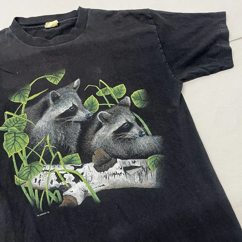 Vintage 90. roky mývala čierna tričko sz l