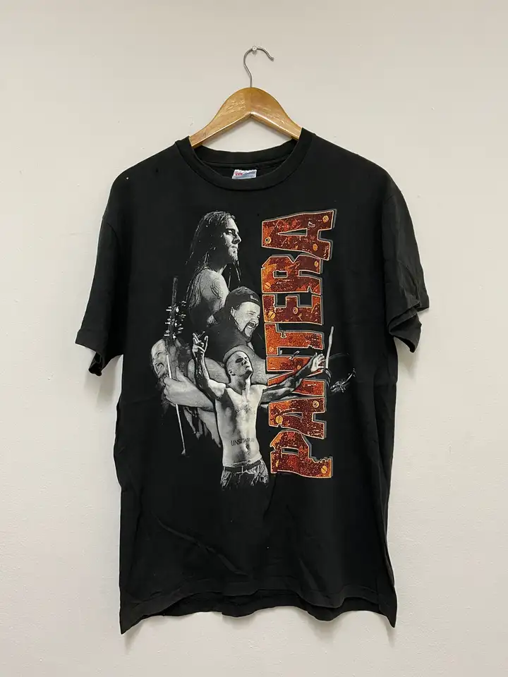 Vintage 90. roky Pantera Band äúfary Beyond Driven 1994 Groove Metal Music Concerts Tour Streetwear Black LT tričko
