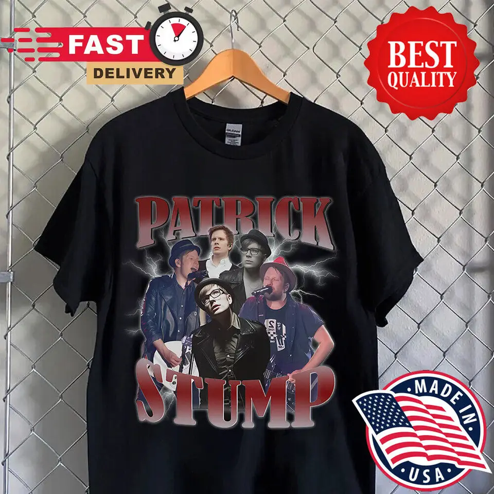 Vintage 90. roky Patrick Stump FOB Najlepší darček pre fanúšikov unisex čierne tričko S-5XL