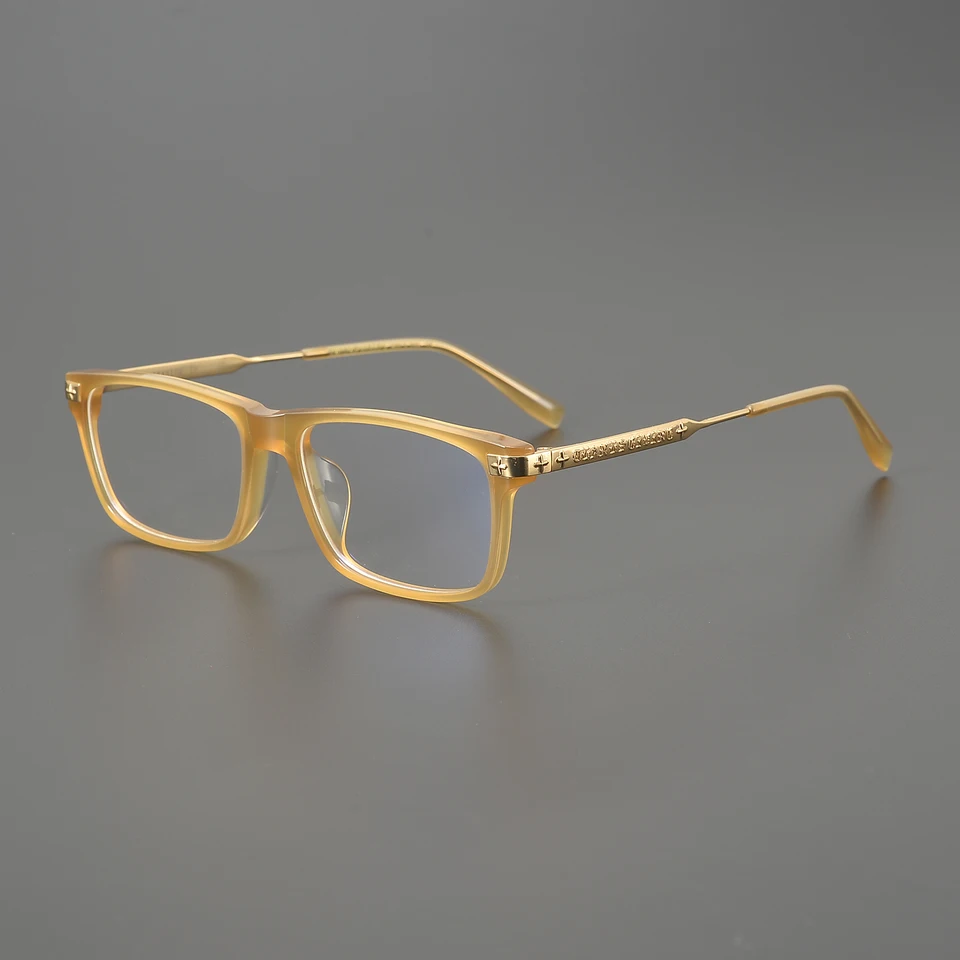 Vintage acetát titánový okuliare Rám Muži Optické myopia na predpis okulia