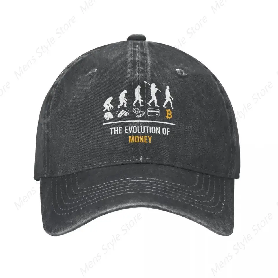 Vintage baseballová čiapka Snapback klobúky Vývoj peňažných klobúkov letnej čiapky bitcoin blockchain krypto btc umytý kasquette vintage