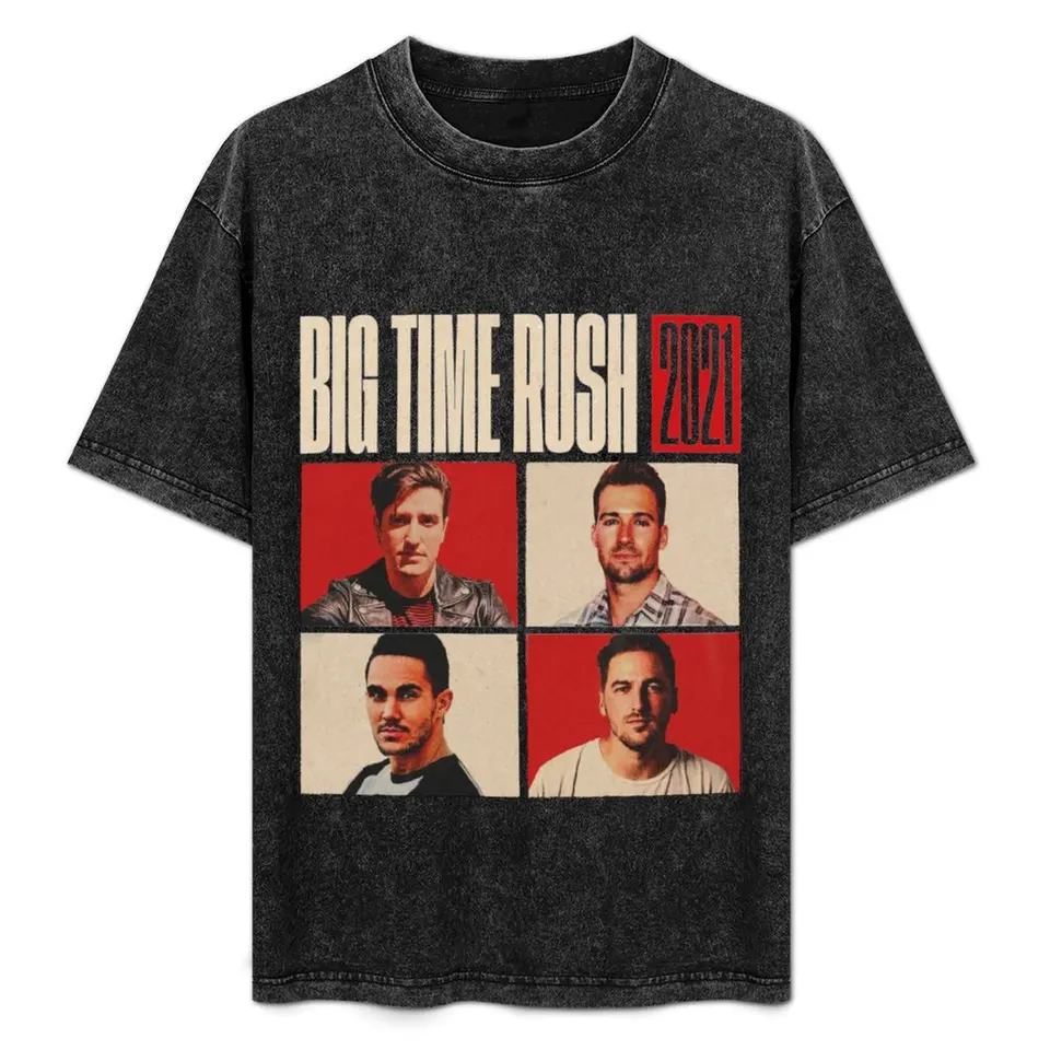 Vintage Big Time Rush 2021 Tričko Prispôsobené odpaliská pánske košele vintage