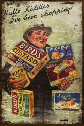 Vintage Bird's Custard & Puddings Reklama