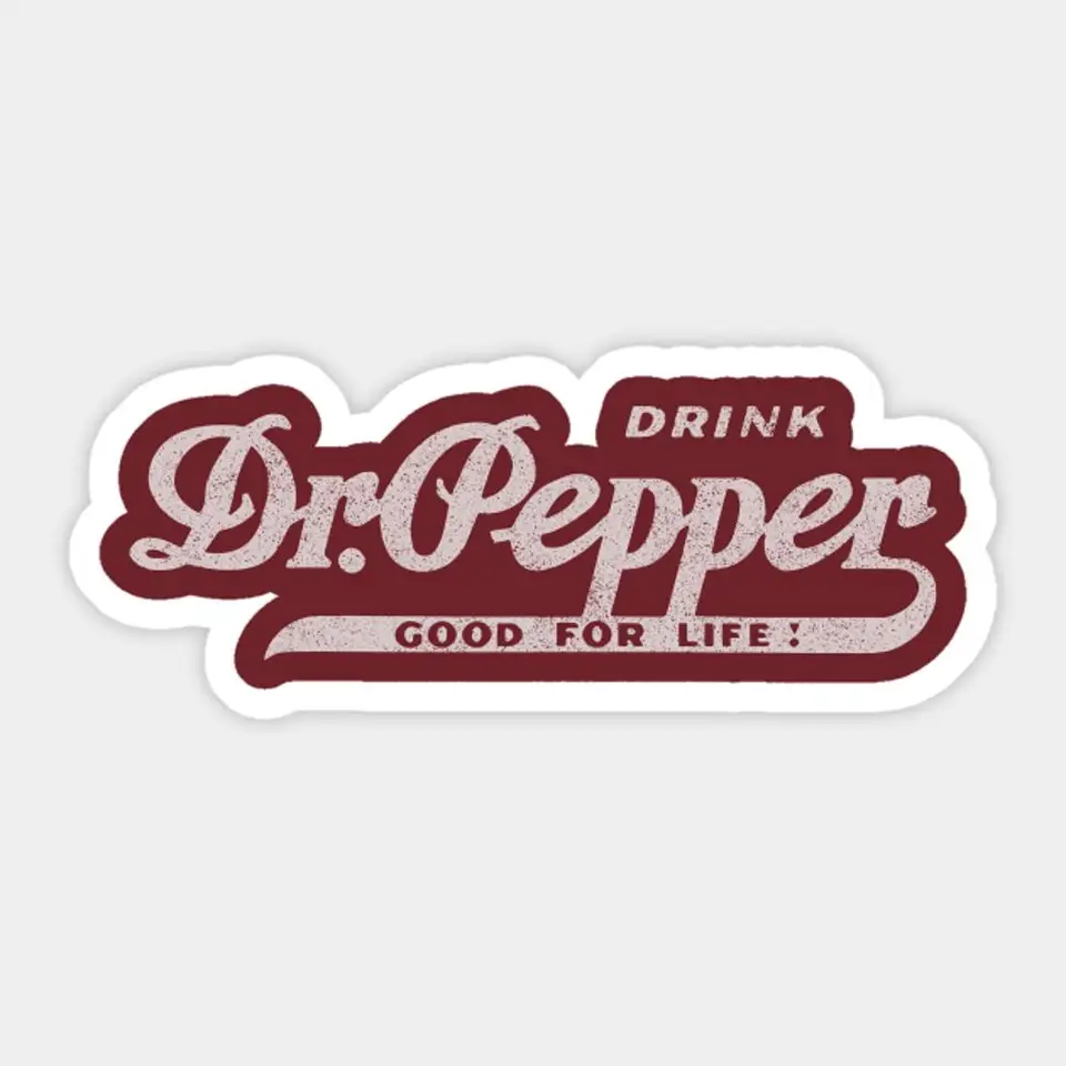 Vintage Dr Pepper Sticker pre notebook dekora