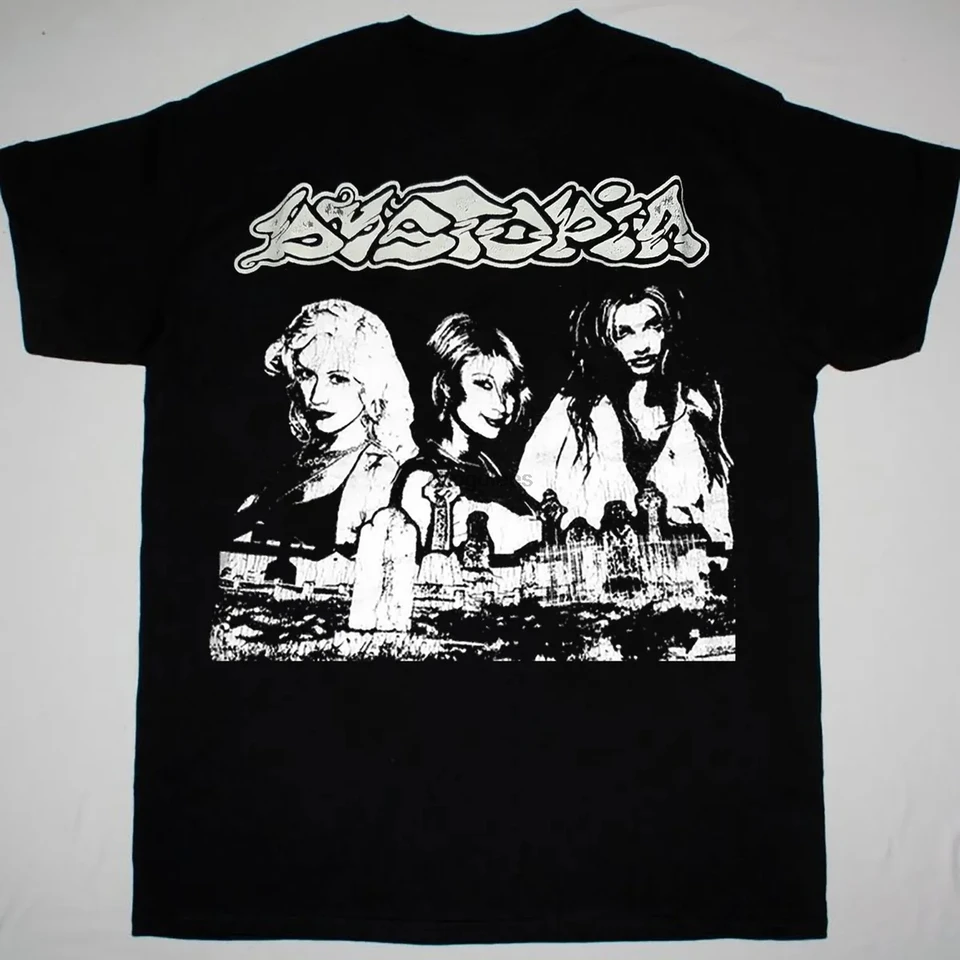 Vintage Dystopia Band 3 Girls Tirlk Classic Mens Black Unisex S-5XL H2669