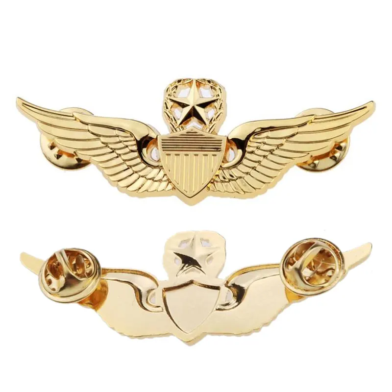 Vintage fanúšikovia armády Nostalgické suveníry generál druhej svetovej vojny USAF Wings Vojenský veliteľ Pilot Poručík Kovové krídla kovové odznaky Suvenír