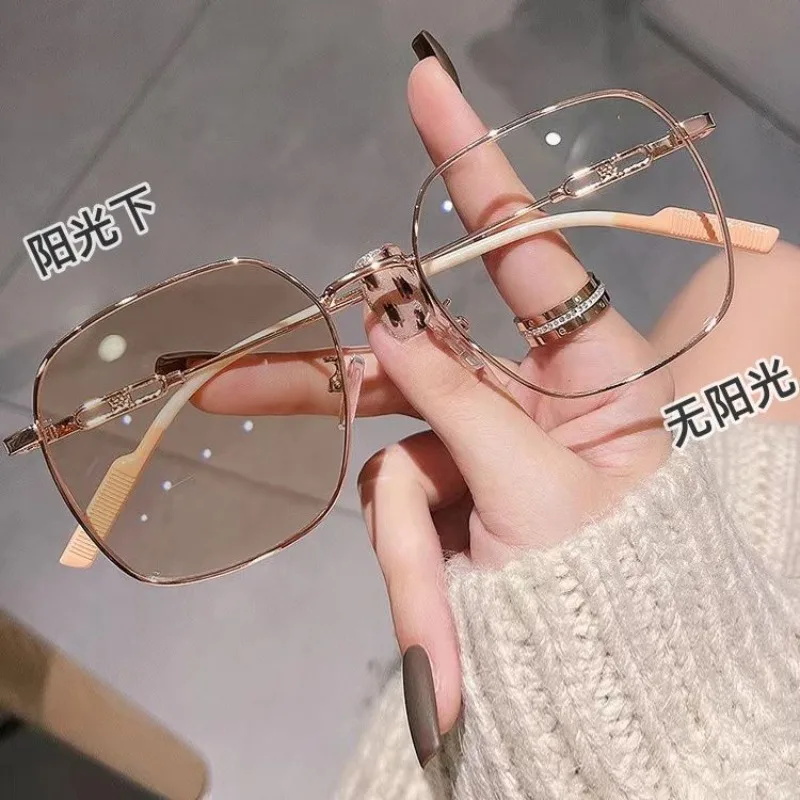 Vintage fotochromatické slnečné okuliare Unisex blízko dohľadu Myopia okuliare Outdoor UV400 odtiene okuliare okuliare na predpis 0 až -4.0