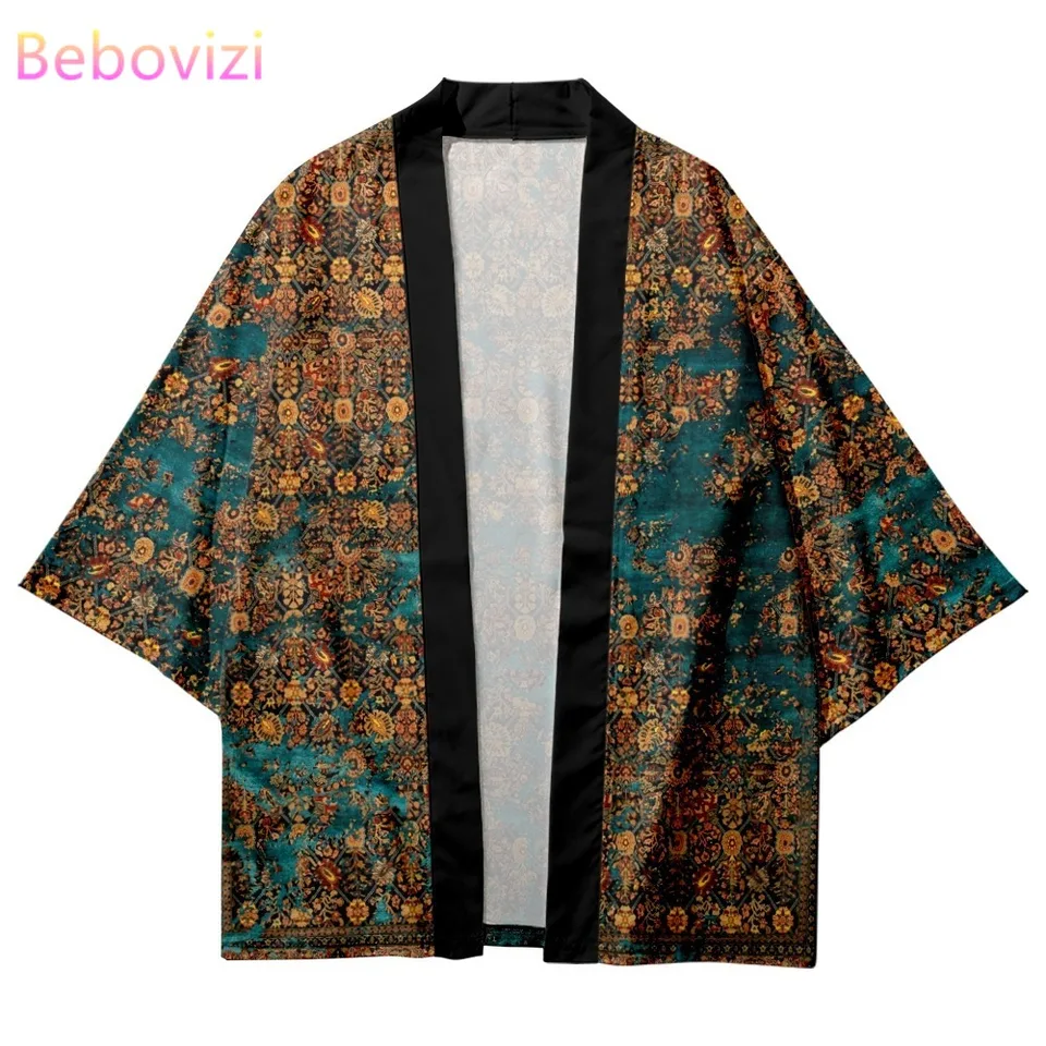Vintage kimono streetwear tradičné tlačové cosplay cosplay košele Haori Ženy Men harajuku japonské šaty yukata samurai