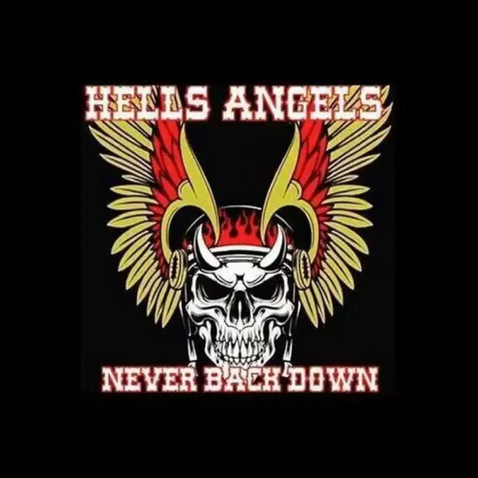 Vintage kovová stena značka Hells Angels Never Back Down Hyraw Bar Decor Retro cín plagát pre domácu baru dekor