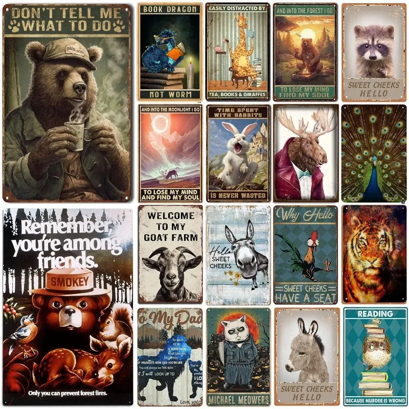 Vintage kovový plechový plagát Nehovor mi, čo mám robiť retro kovové stolné znaky plagáty tanier vizuálna nástenná umenie pre bar baru kaviareň retro