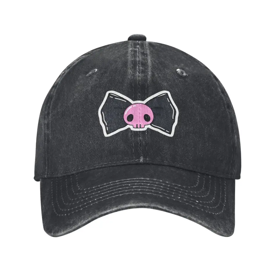 Vintage kuromi luk lebka roztomilý karikatúra baseballové čiapky unisex zúfalé džínsové slnečné čiapky japonské kawaii anime vonkajšie golfové čiapky klobúk