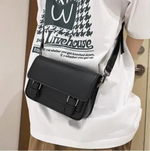 Vintage Messenger taška pre muža čierna pu kožená ležérna sférový klapkový telefón kabelka mužské krížové ramenné popruhy 가방 Muži vrecko