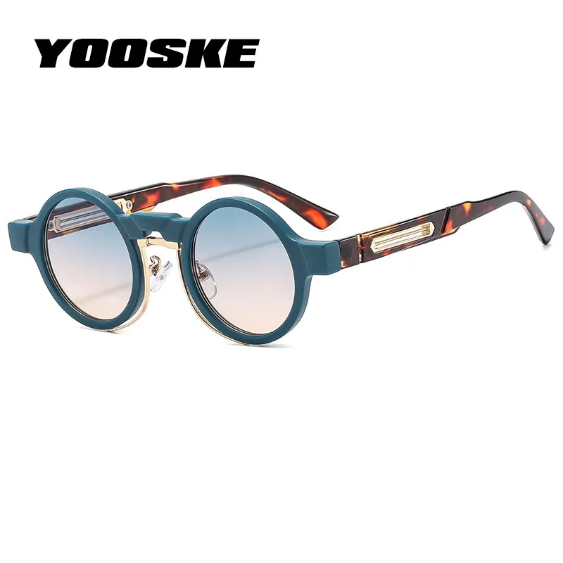 Vintage motocyklové slnečné okuliare Muži Ženy Nové retro slnečné okuliare Punk Driving Fashion Sun Glassgradient Farby Shades Uv400 Goggles