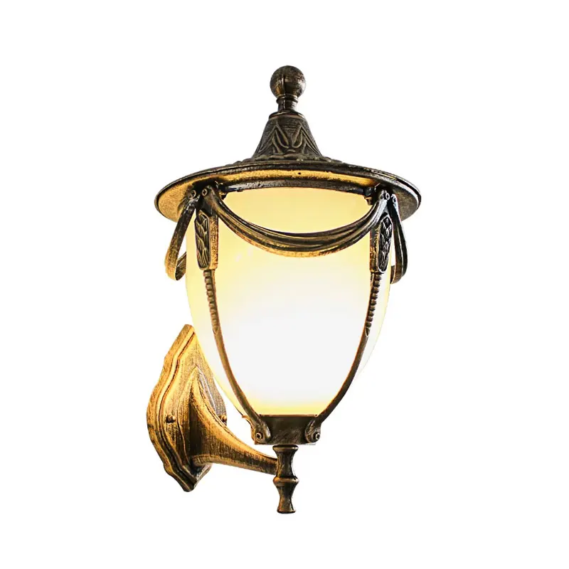Vintage nástenná lampa E27 žiarovka Sväté svietidlá čierne bronzové LED nástenné svetlá vonkajšie veranda House Domáci záhradné osvetlenie