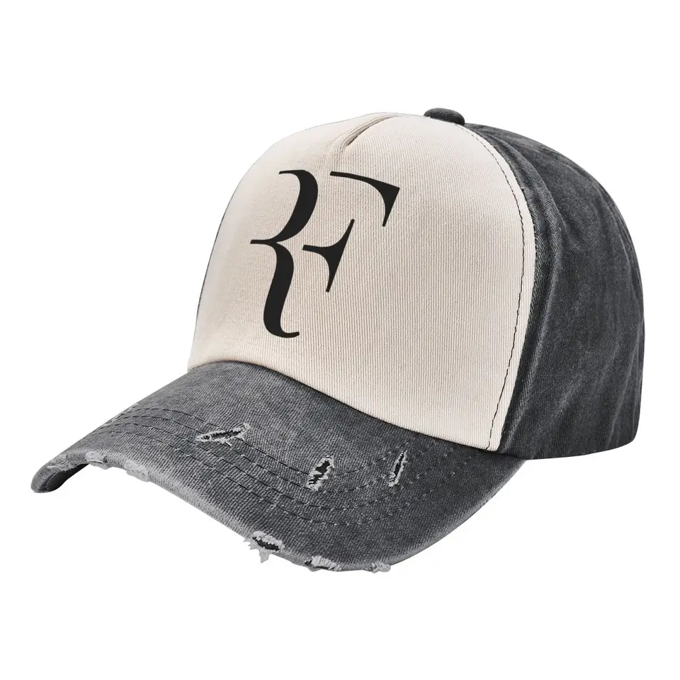 Vintage Rogers Federers Logo Baseball Caps Unisex Style Zúfalo bavlna Snapback čiapka vonkajšie tréningy nastaviteľné čiapky