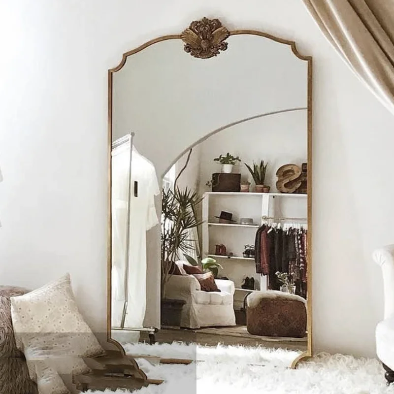 Vintage rustikálne zrkadlo make -up kancelárska sprcha estetické nástenné zrkadlo estetické veľké dekorácie para e el hogar dekorácie domov