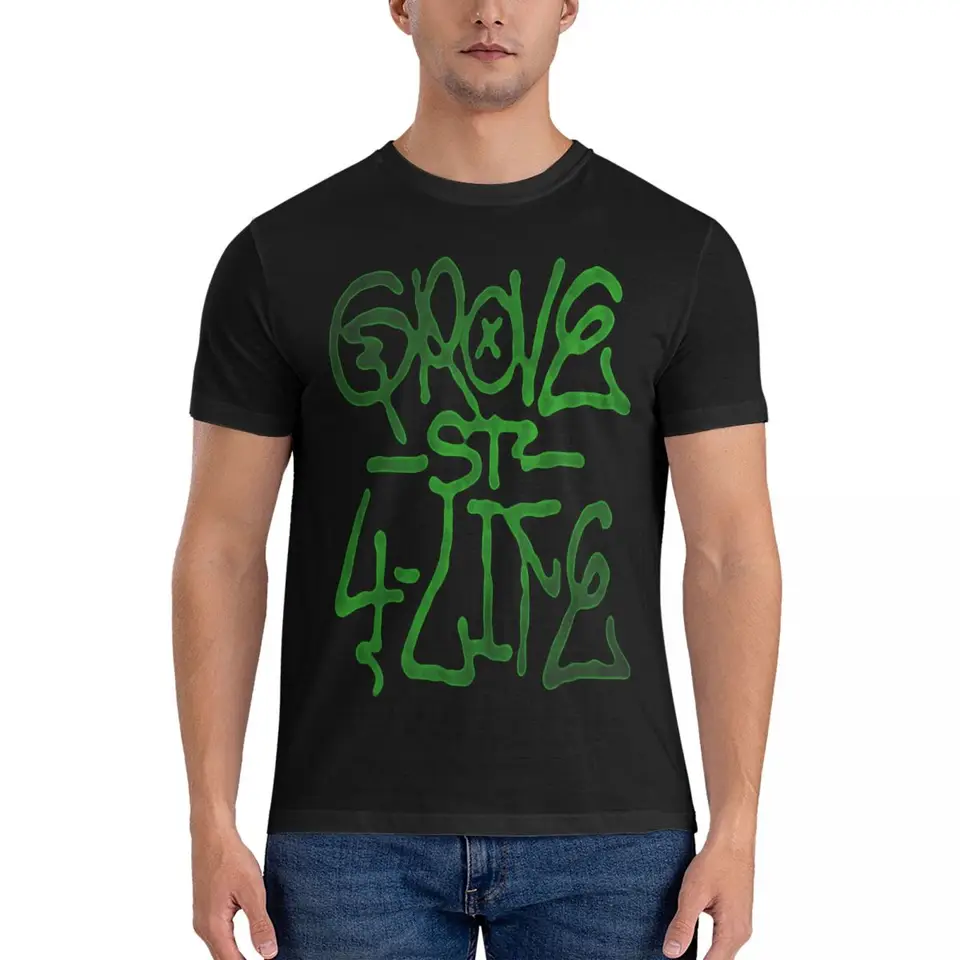 Vintage San Andreas Tričko pre mužov Crewneck 100% bavlnená tričko GTA s krátkym rukávom Tees Classic Tops