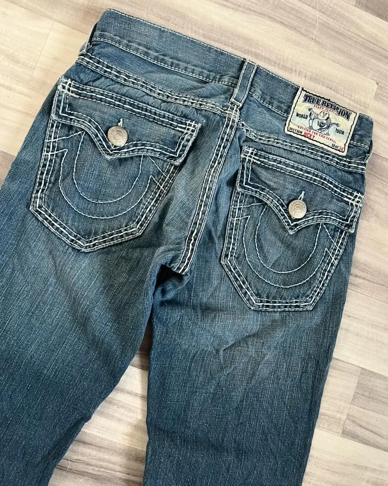 Vintage y2k Buddha vyšívané džínsy pre mužov oblečenie Príležitostné High Street Rovná a všestranná muži džínsy Baggy Men nohavice