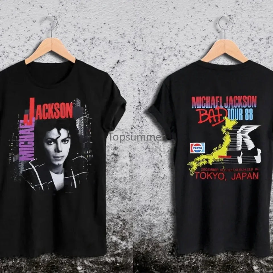 Vintage z roku 1988 Michael Jackson Bad Tritk Tieň