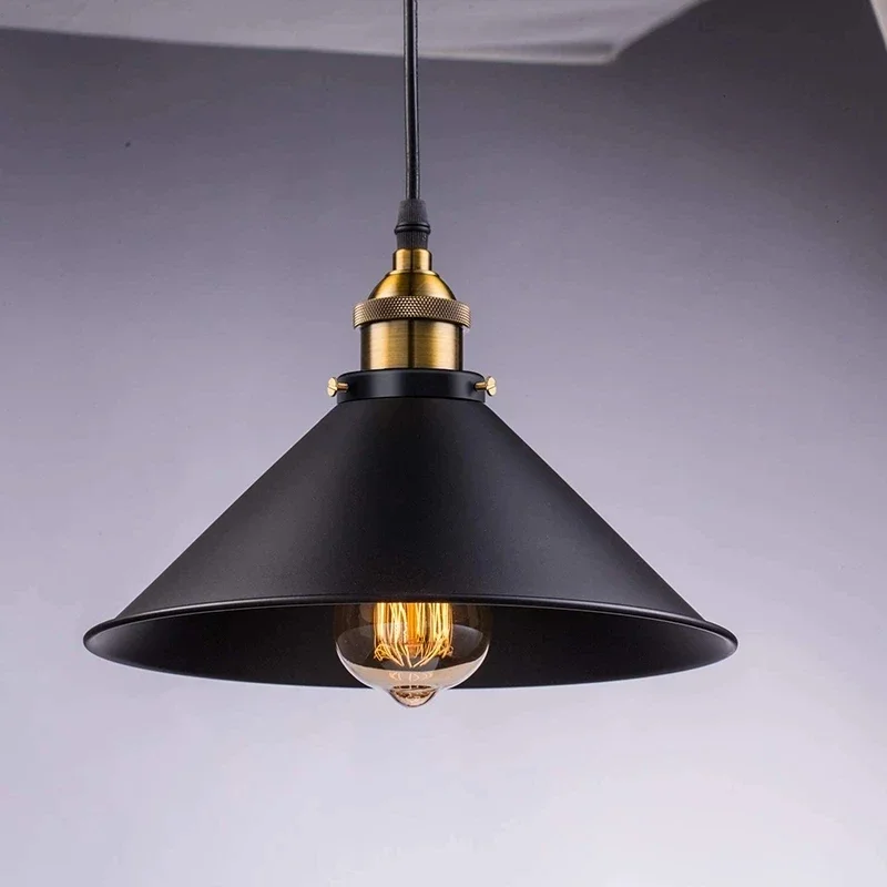 Vintage železná čierna prívesok svetlá Nordic Priemyselný veterný podkrovie visiace lampu pre reštauráciu kuchynský bar obývacia izba Domovod
