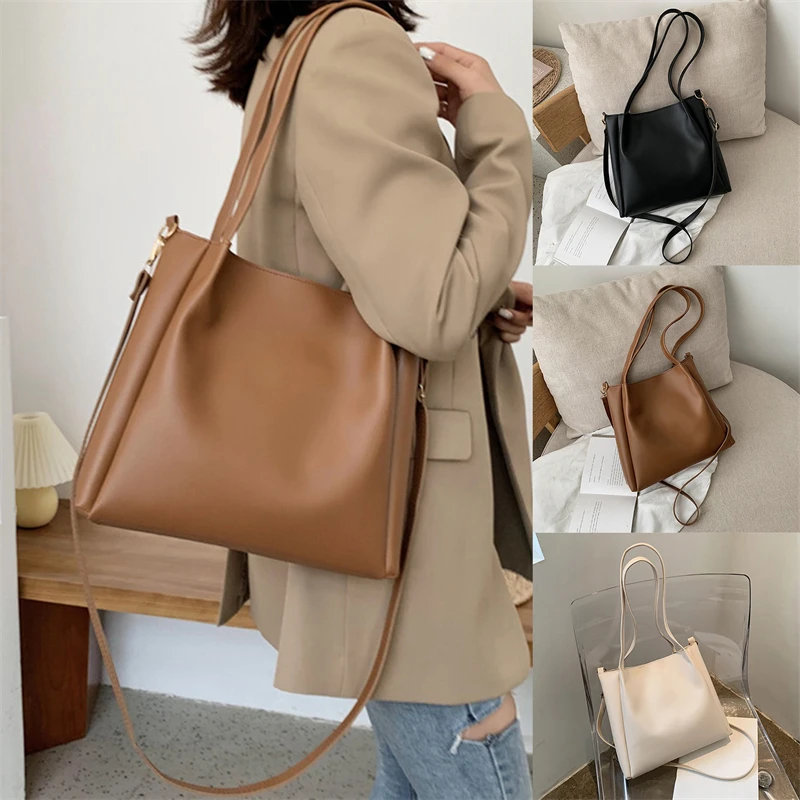 Vintage ženy kabelka luxusné pu kožené kožené dámske tašky na ramene móda veľká kapacita s kapacitou Crossbody taška
