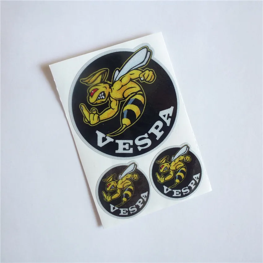 Vinyl Bee HoneyBee Motorcycle Helma nálepka Reflexné motokrosové závodné obtisky Motobike pre Piaggio Vespa sctooer