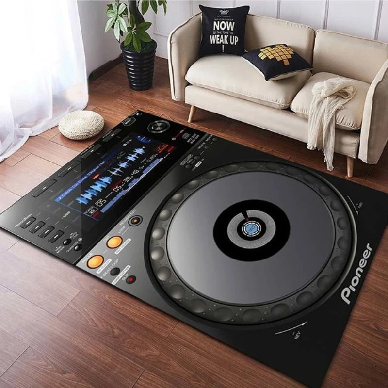 Vinyl Dish Player Carpet pre obývaciu izbu dekorácie Spalný stôl Veľký priestor koberce kuchynská podlahová podlaha kúpeľňa nekĺzavá rohož