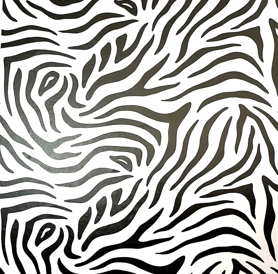 Vinyl zebra leopardový vzor nábytku renovuje nálepky Self Adhesive Peel and Stick Witerprood Tapety pre stenu obývacej izby