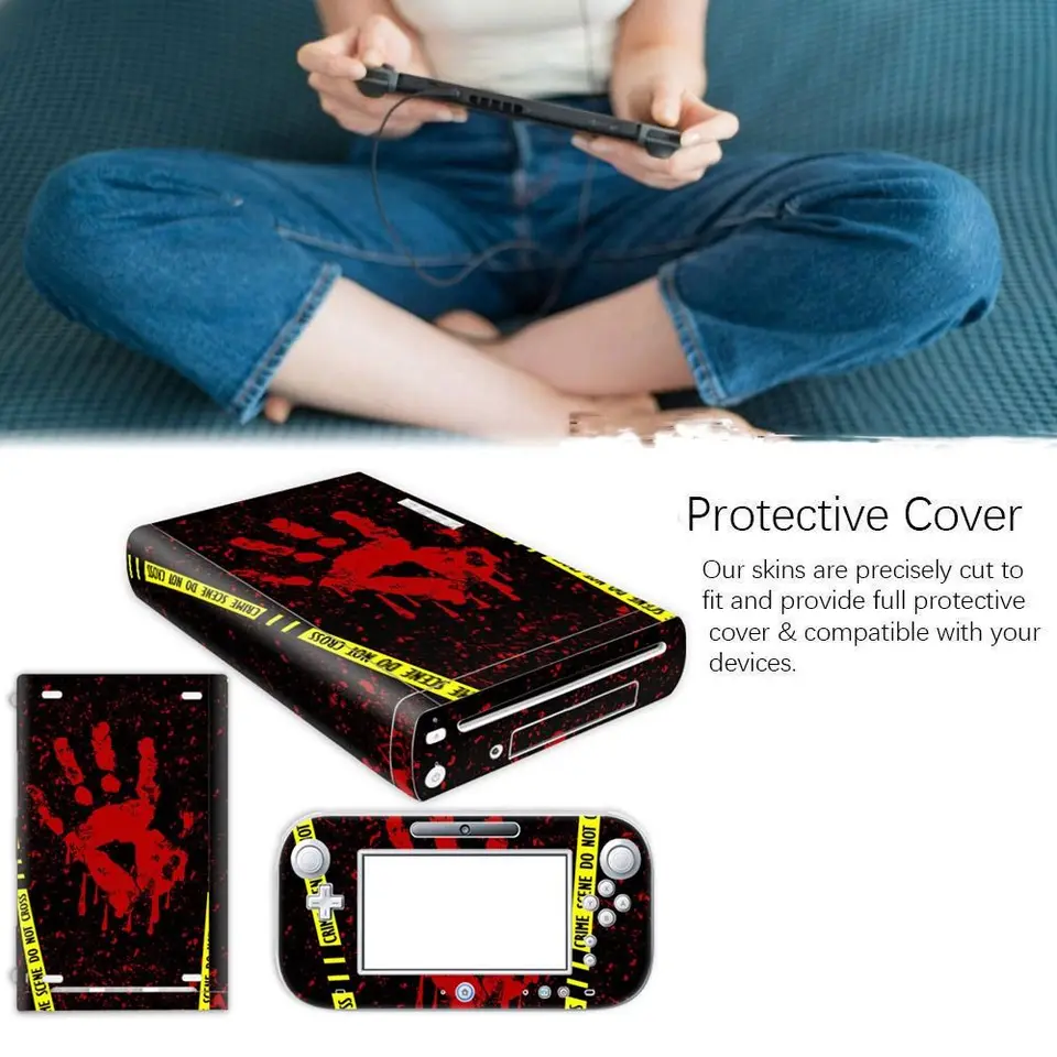 Vinylová koža pre Nintendo Wii U Ochranný kryt obtisky obalovanie krycia kryt