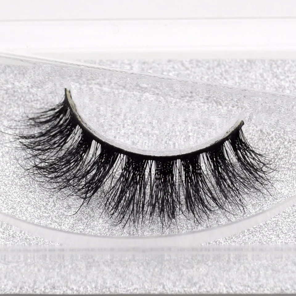 Visofree Ryelashes Mink Wispy Natural 100% ručne vyrábané falošné riasy hrubé dlhé Mink Cruelty Cruelty Free opakovane použiteľné 3D Mink riasy 3d08