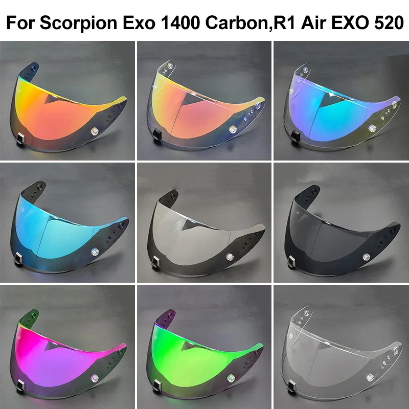 Visorový objektív motocyklovej prilby pre KDF-16-1 Scorpion EXO 1400 Carbon, R1 Air EXO 520 Anti-UV proti škrabaneckému prachovému štítu odolné voči vetra