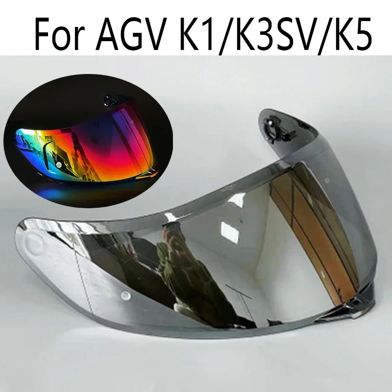 Visory pre AGV K1/K3SV/K5 Motocyklová prilba Helma Anti-UV PC PC Model Model Puzdro Plná tvárová prilba Visor zrkadlová šošovka